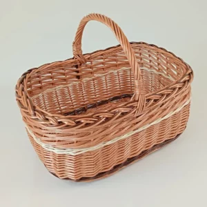 Panier en osier à courses, à récoltes
